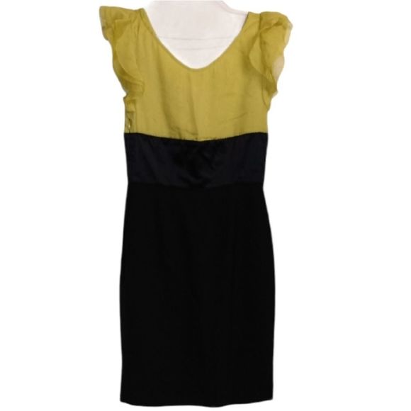 Catherine Malandrino Lime Green/Yellow Dress - Picture 2 of 5